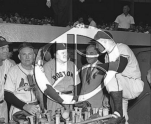 Dickey, Hornsby, Cronin, Frick and Terry at Yankee Stadium55N0178